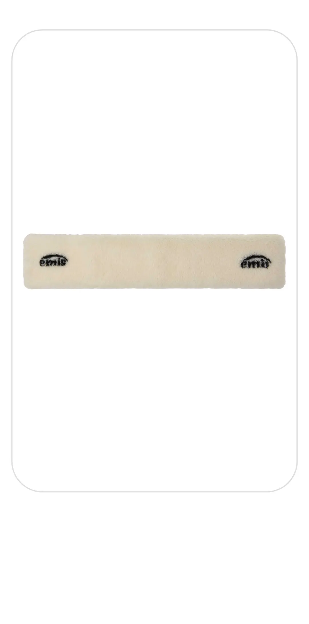 이미스 LOGO JACQUARD FUR MUFFLER-WHITE 상품 이미지 2
