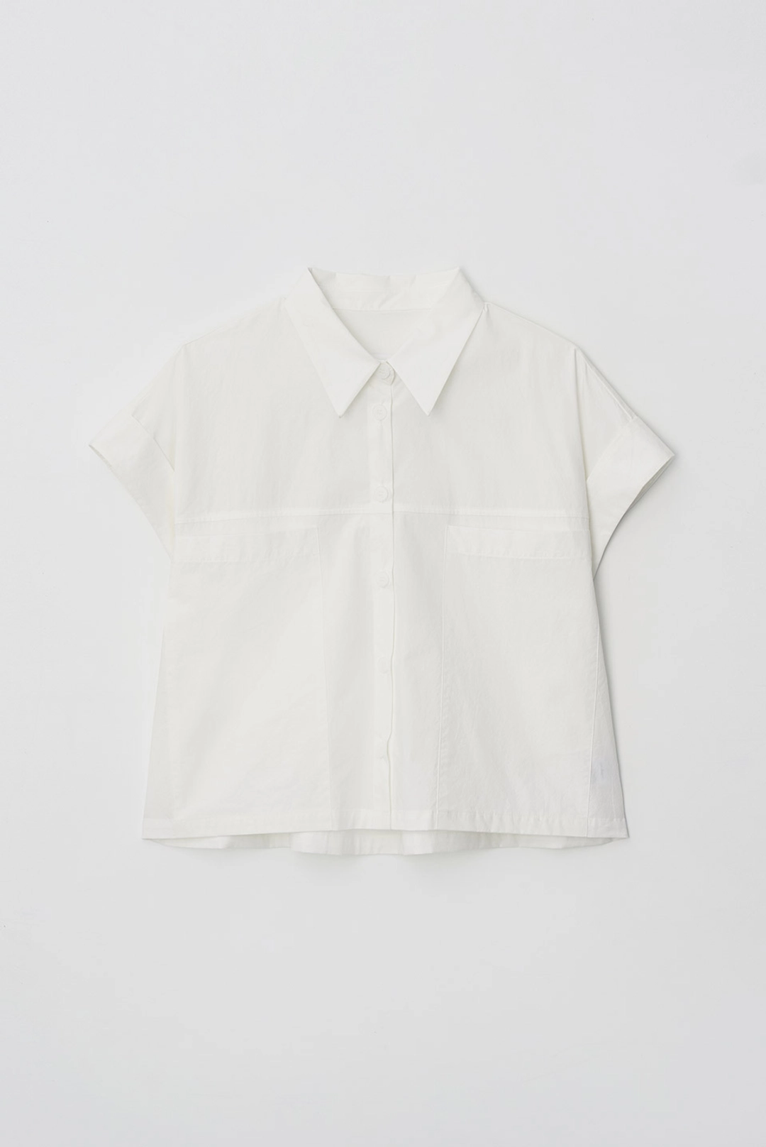 브렌다 브렌든 baker rollup shirts - ivory 상품 이미지 1