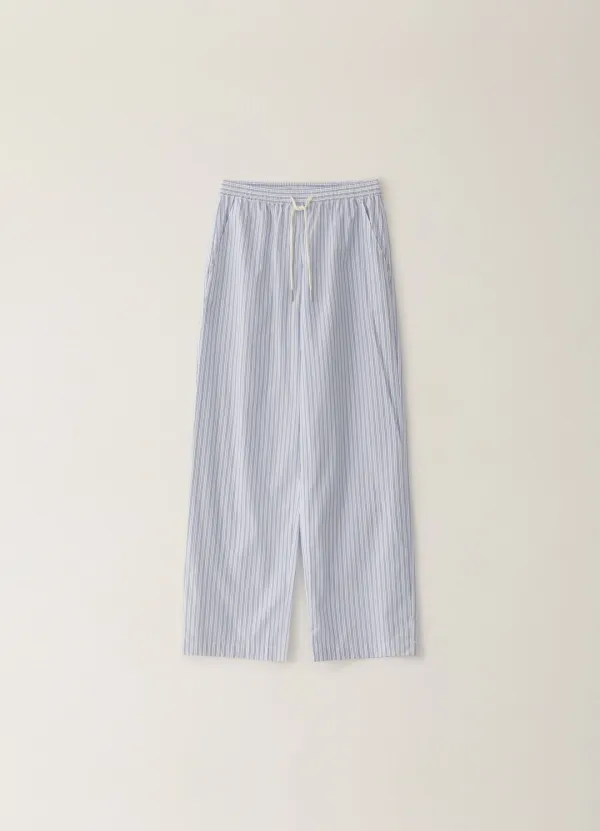 Stripe Banding Pants - Light Blue