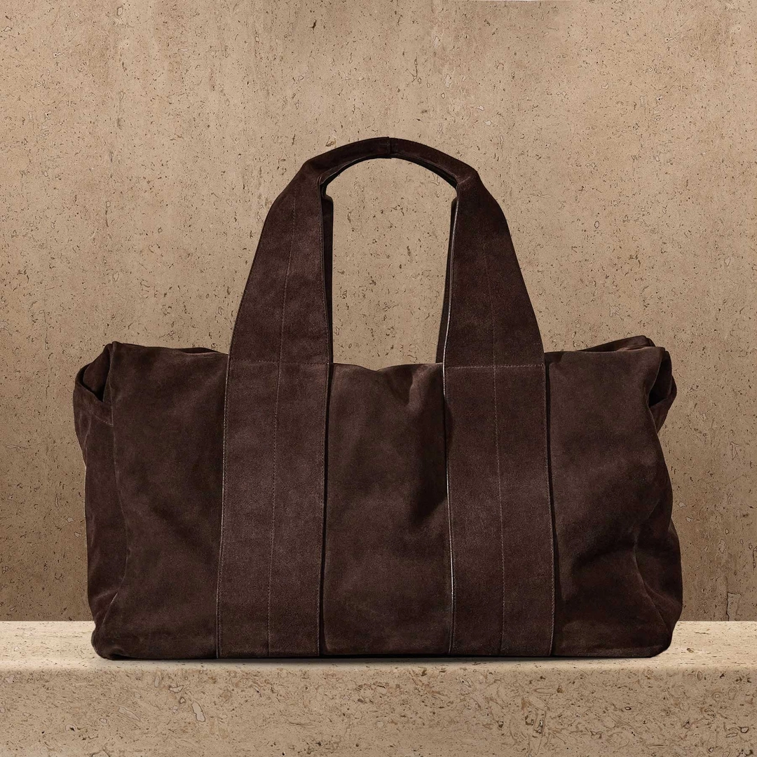 제임스펄스 Suede Montecito Weekend Bag - Cafe 상품 이미지 1