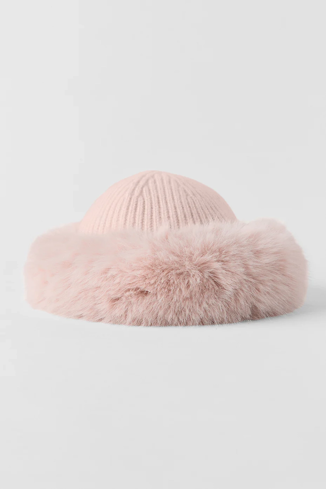 알로요가 Courchevel Cashmere Faux Fur Beanie - Frosted Pink 상품 이미지 1