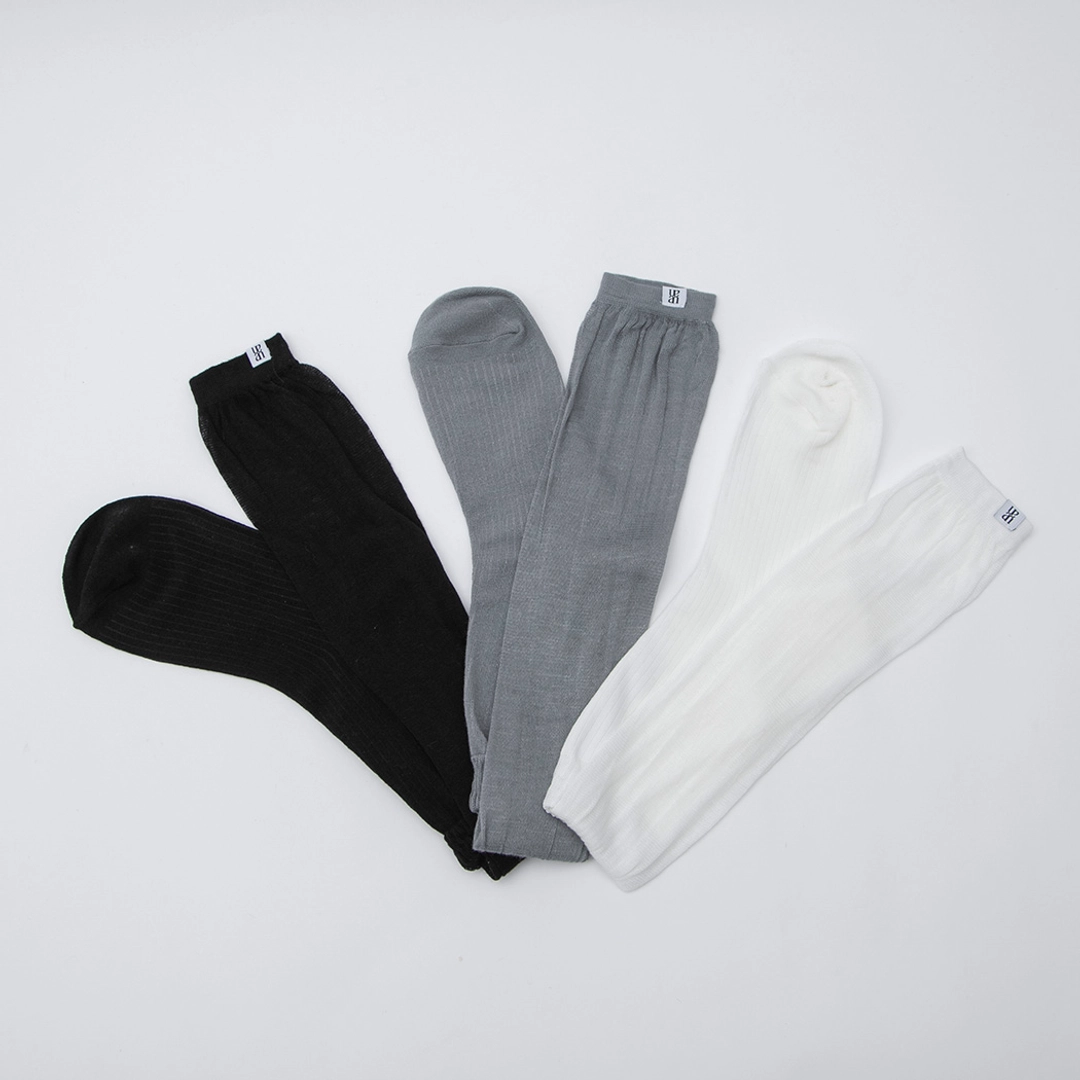 아뜰리에 나인 (Z-SC-0038)SHIRRING MIX KNEE SOCKS 상품 이미지 2