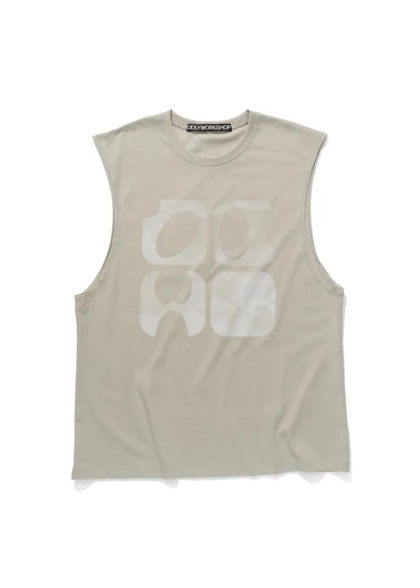 Logo Muscle Tank, Grain