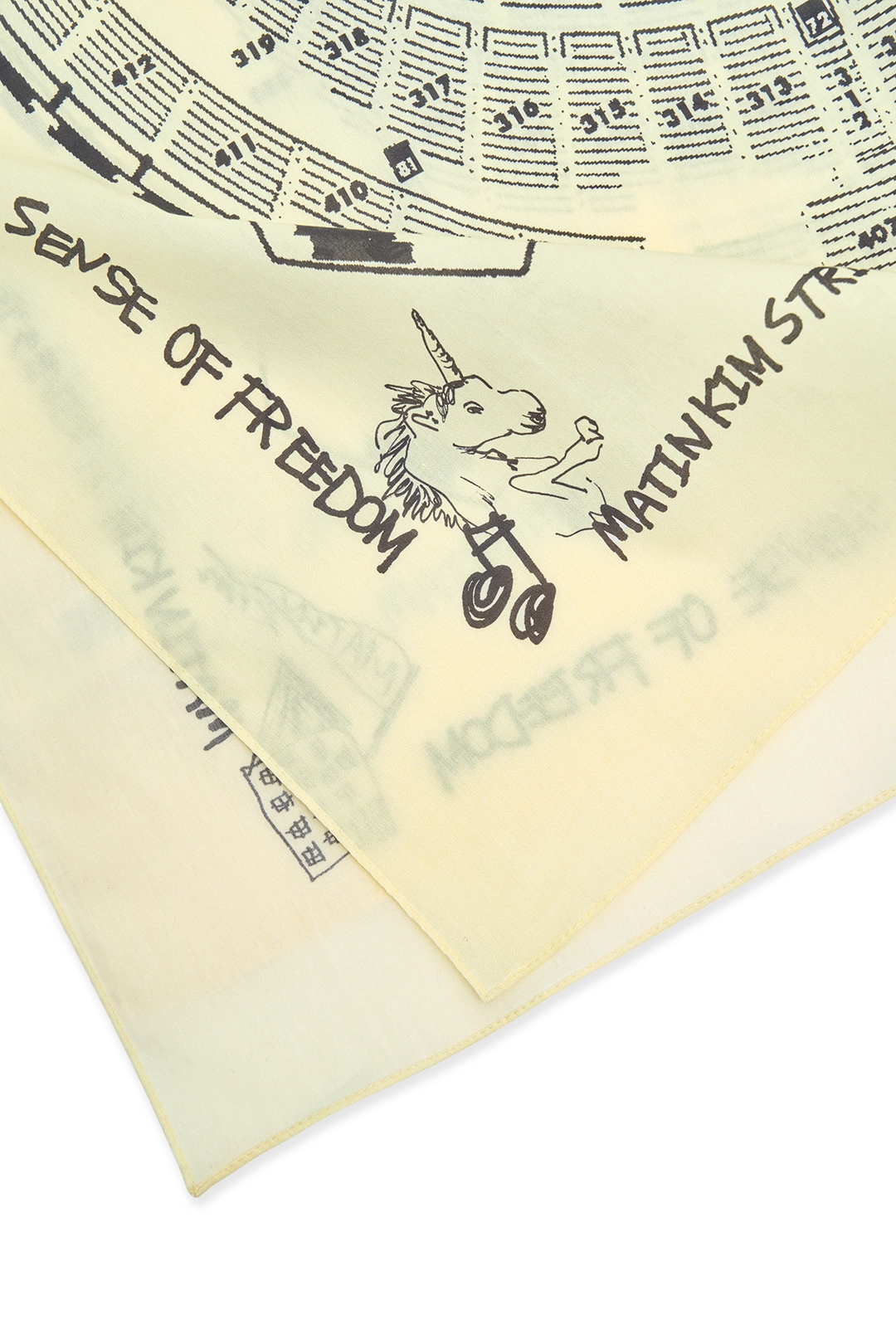 마뗑킴 MATIN LOGO FESTA BANDANA IN BEIGE 상품 이미지 3