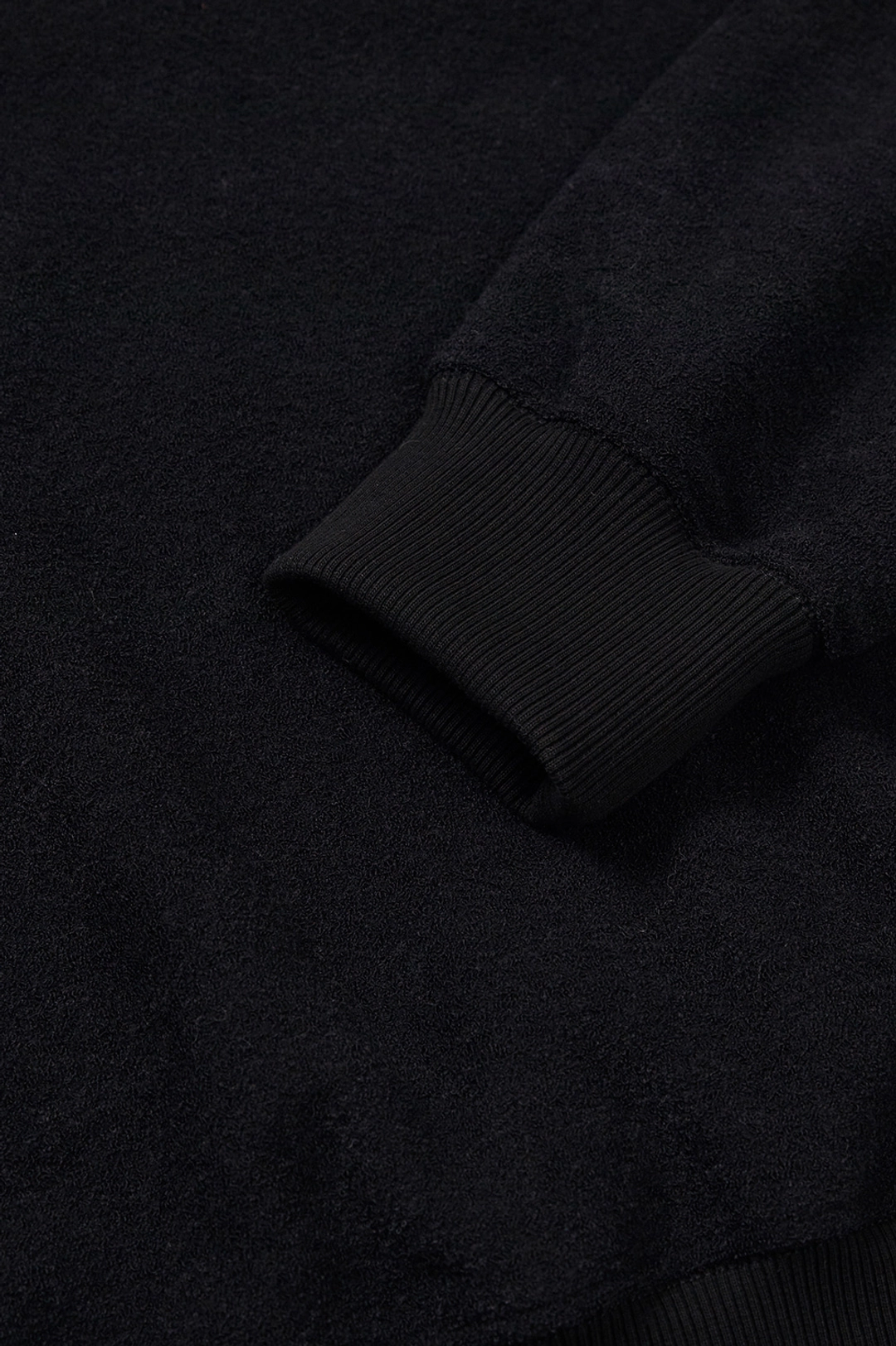 클로브 [25FW clove] Heritage Open Collar Sweatshirt (Black) 상품 이미지 1