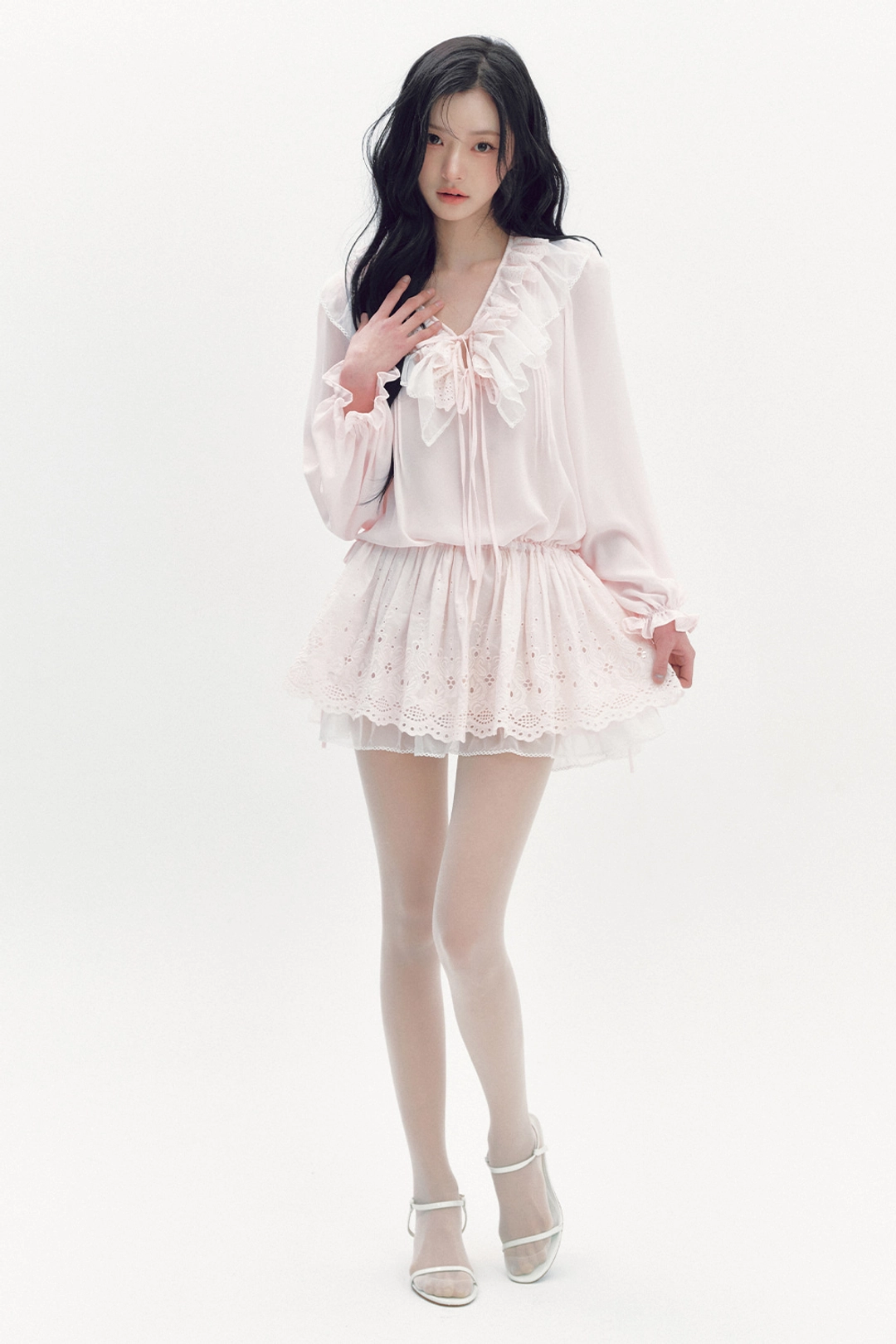 더티스 [2차] [Exclusive] PETAL BLOOM SCALLOP DRESS_TT6S602LP 상품 이미지 3