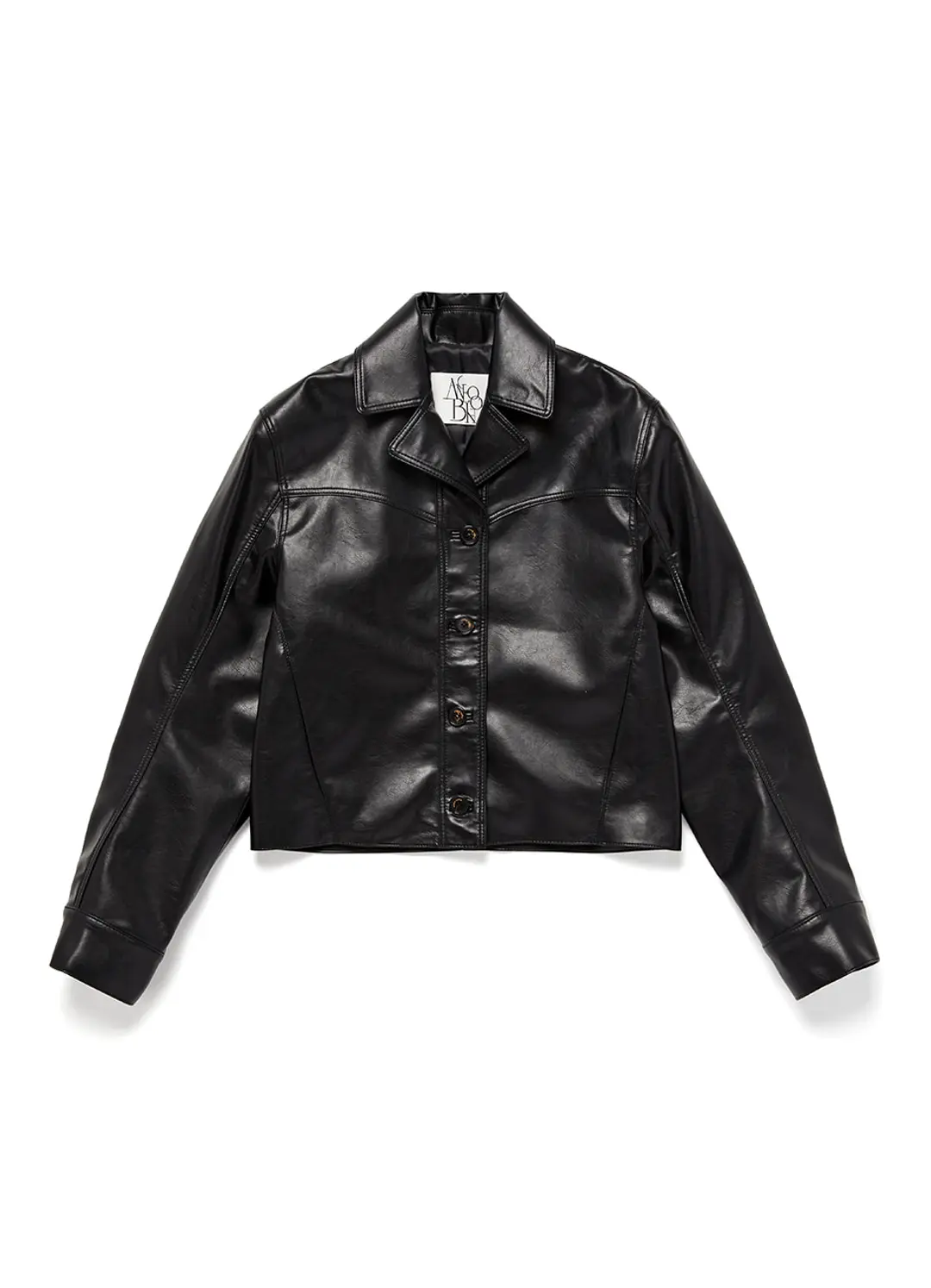 안젤로비안코 Jess Leather Jacket, black 상품 이미지 3