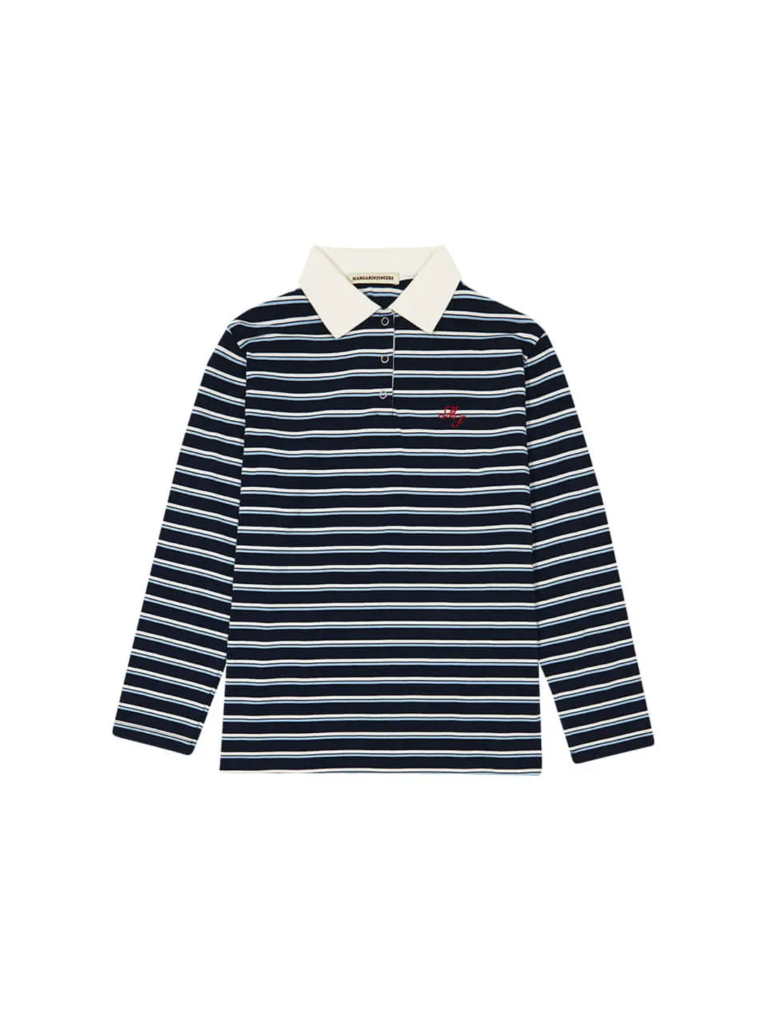 마가린핑거스 STRIPE PK SHIRT (NAVY) 상품 이미지 3