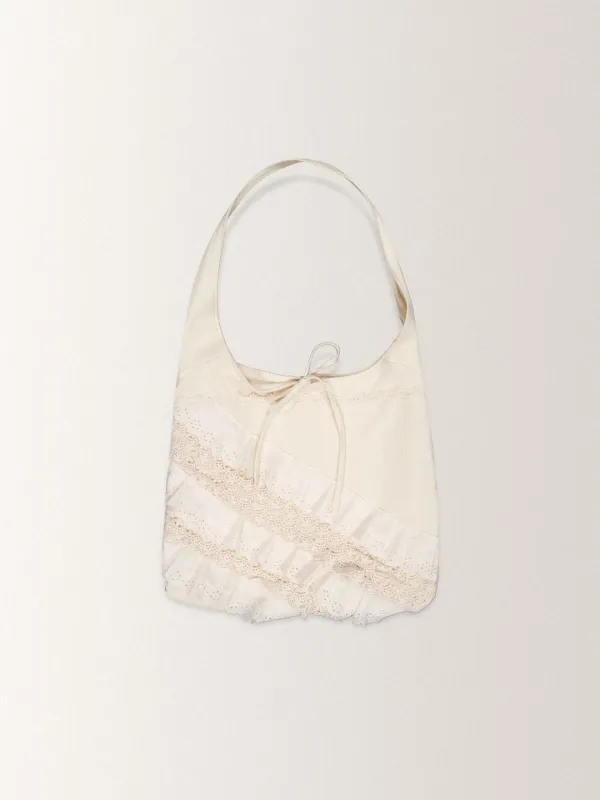 LACE FRILL BAG [ NATURAL ]