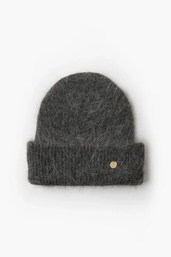Angora Beanie, Charcoal