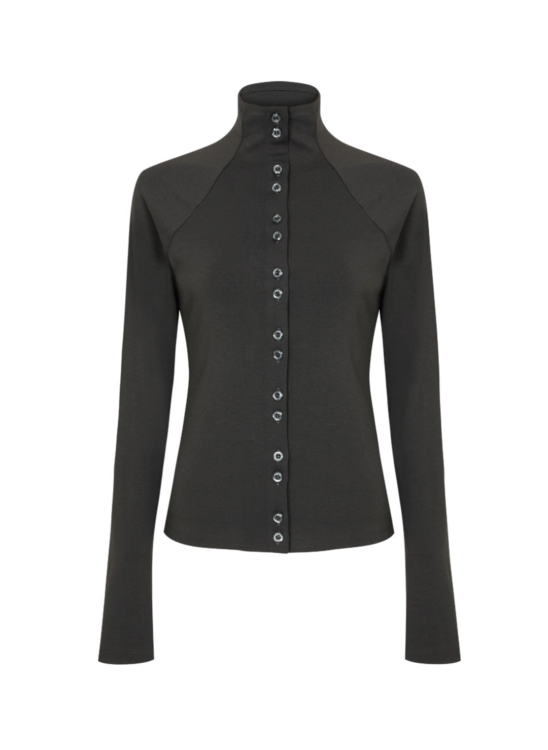 루루서울 Gemma Button Top (Charcoal) 상품 이미지 1