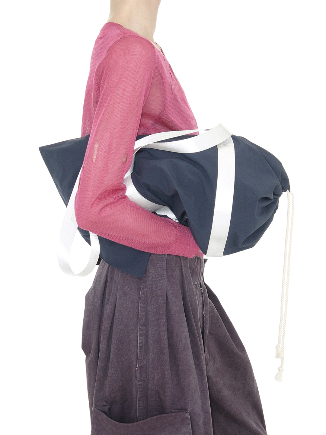 파르티멘토 [WOMEN] COTTON DUFFLE BAG_NAVY 상품 이미지 2