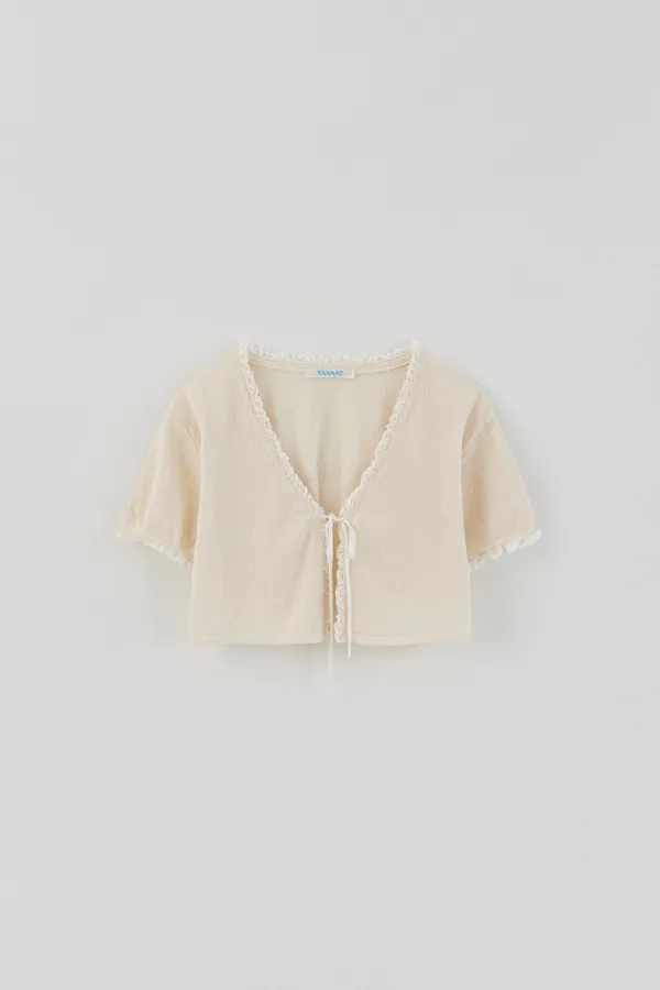 T/T Candy frill bolero (cream)