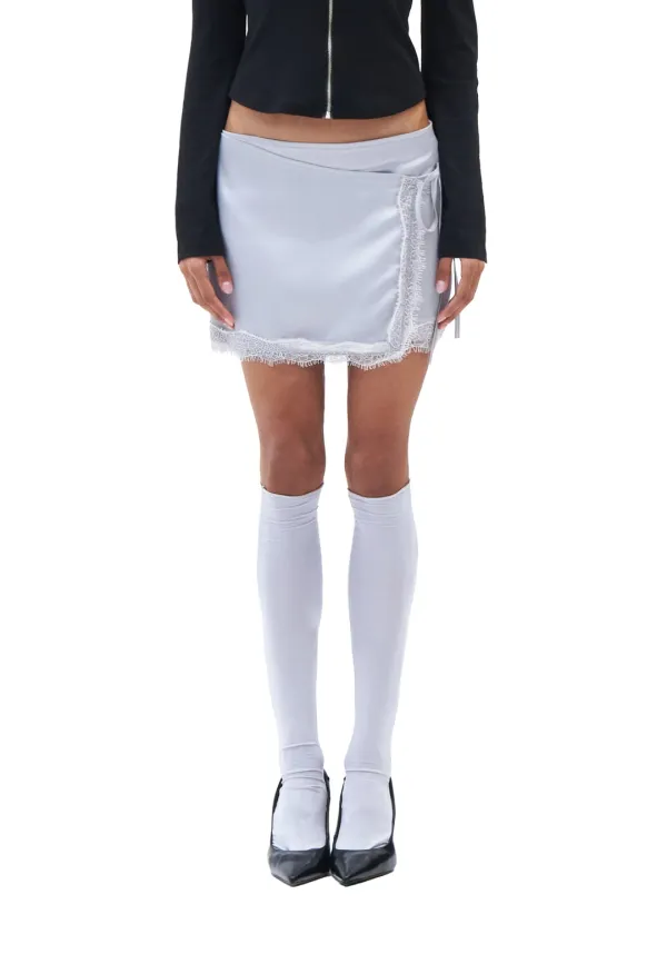 Sylvia Lace Mini Skirt [Gray]