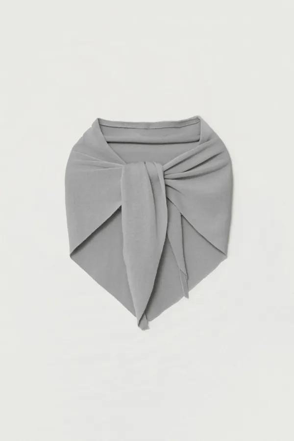 COSIA LINEN SHAWL MUFFLER_GRAYISH SKYBLUE