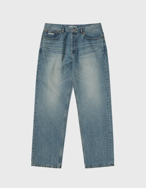 CREST VTG WASHED DENIM PANTS / L.indigo