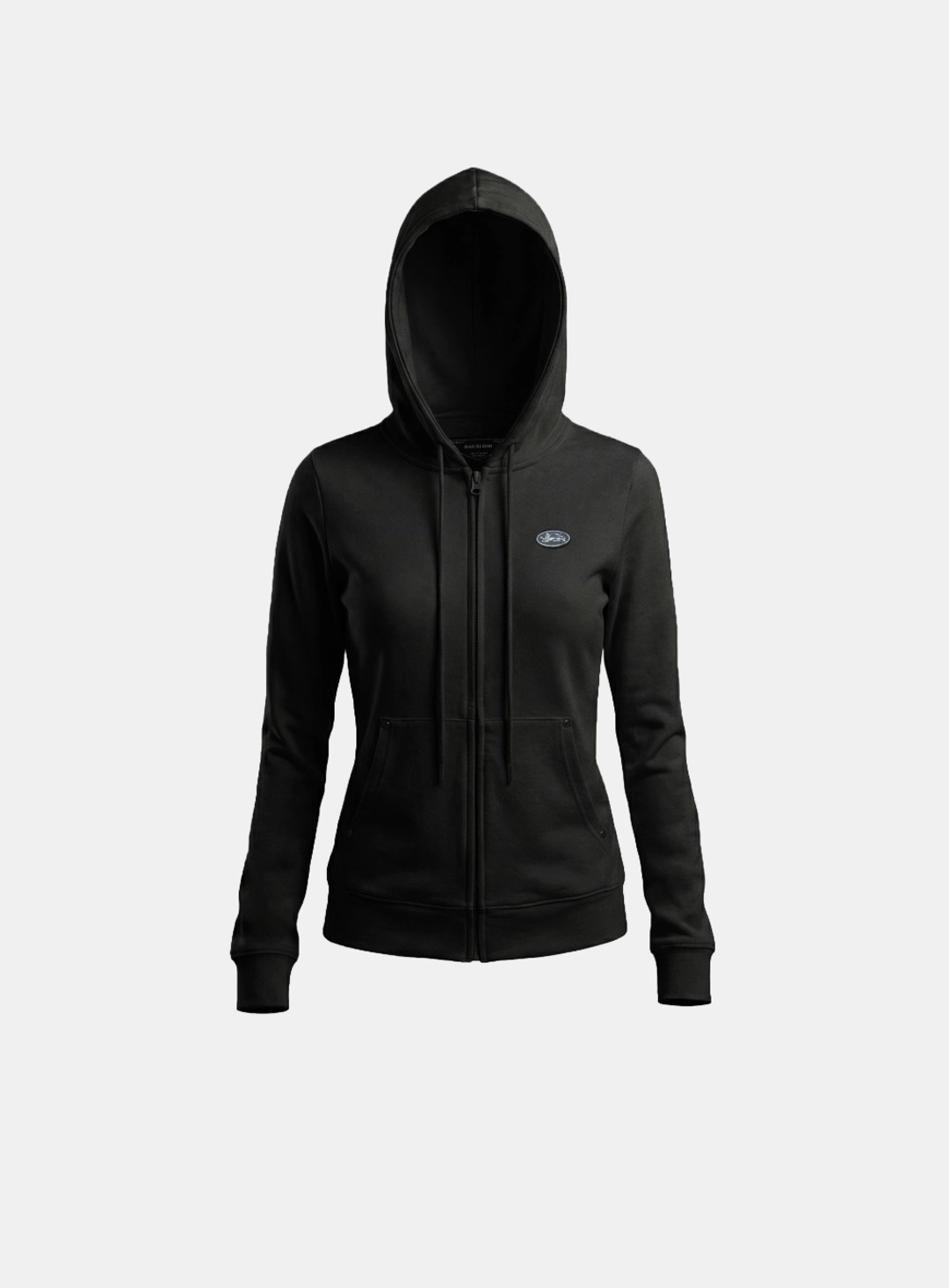 배드블러드 [w-hde26-015] BS Soft Terry Zip-Up Hoodie - Black 상품 이미지 2