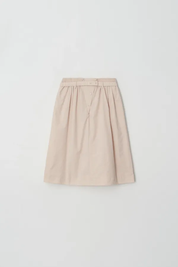 [2차] Striped Stitch Banding Skirt (light pink)