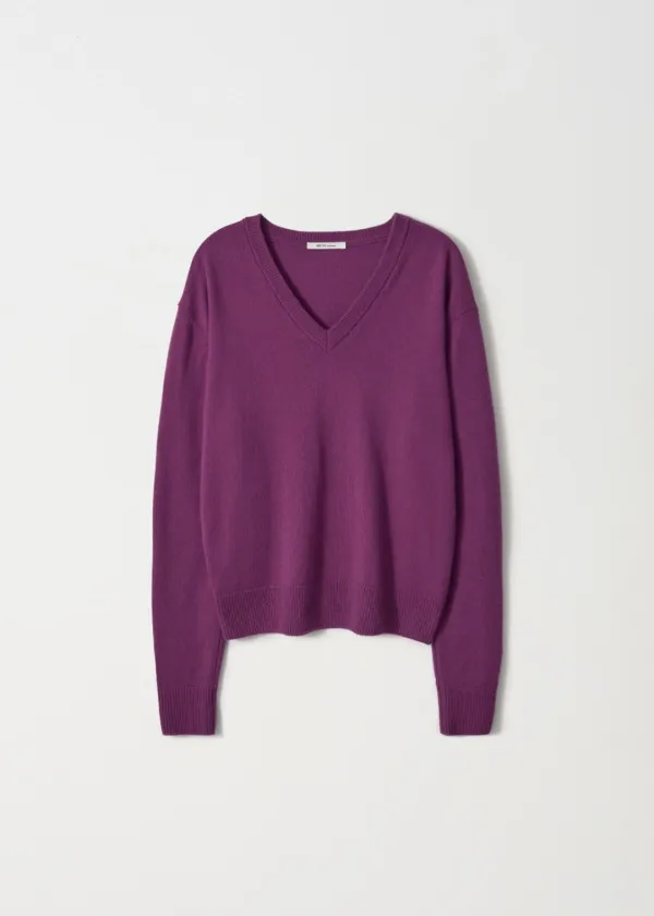 Serene V-Neck Knit_Purple