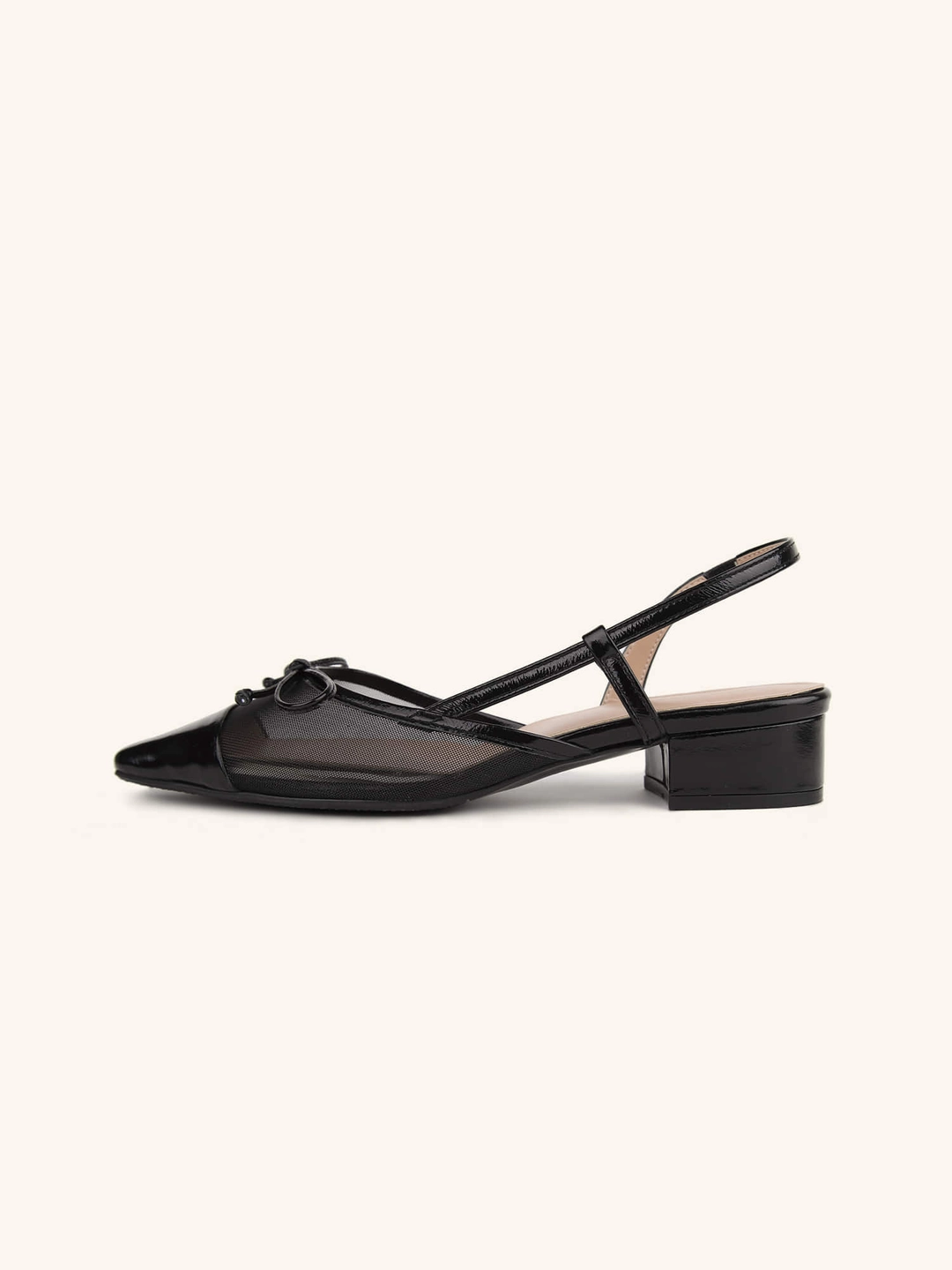 러브듀이 SIGNATURE ribbon slingback  / 블랙메쉬 상품 이미지 3