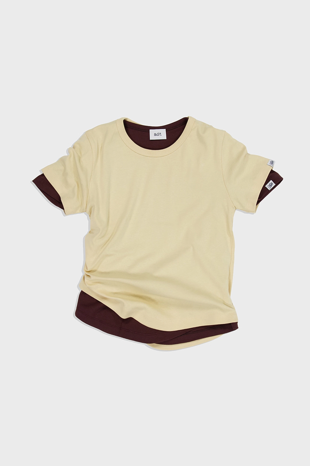 아딧 Cozy Relax T-shirt_Butter 상품 이미지 1