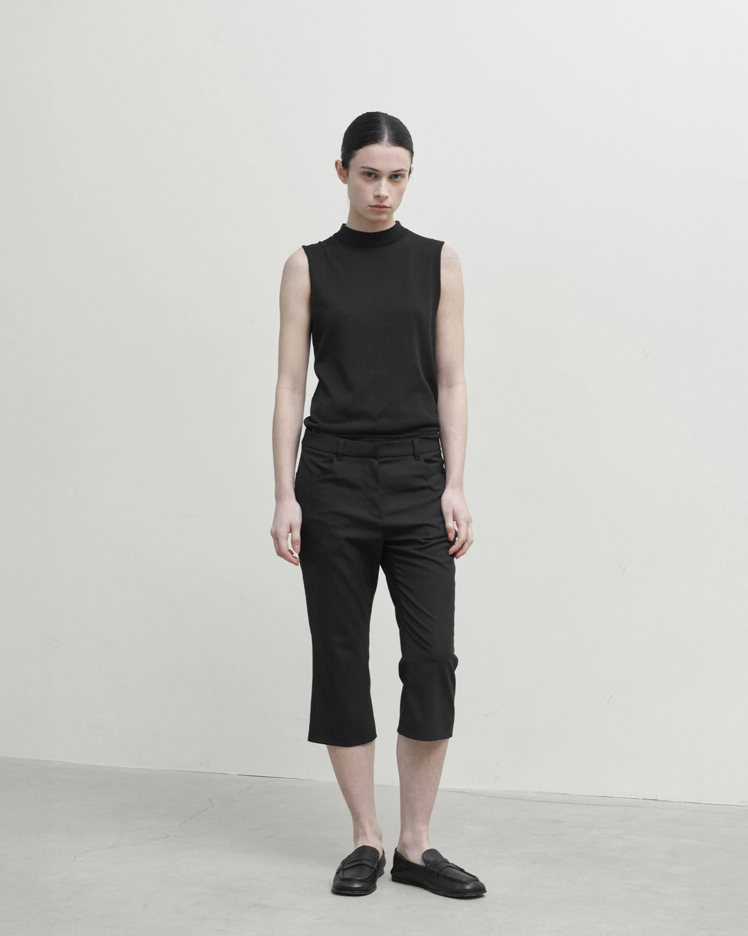 브라운야드 W Knee Flare Pants, Black 상품 이미지 2