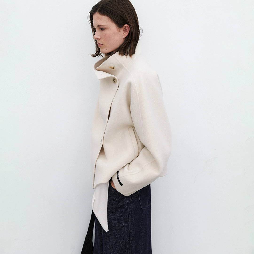 아뜰리에 나인 (Z-CT-1463)CATHY WOOL HANDMADE SHORT COAT 상품 이미지 2