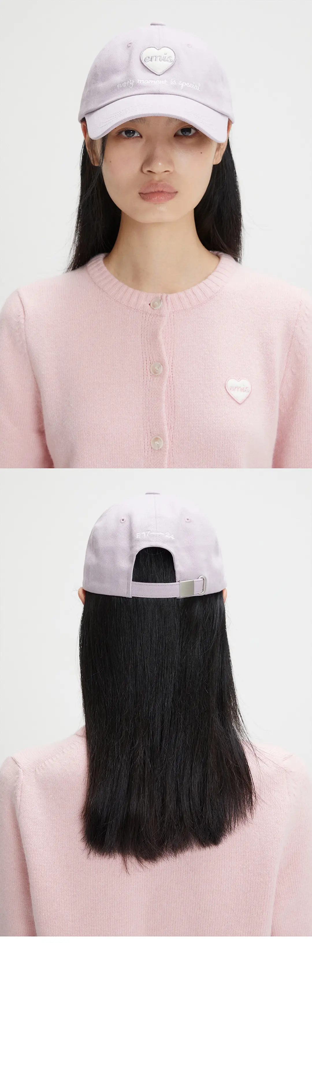 이미스 HEART WAPPEN BALL CAP-PURPLE 상품 이미지 2