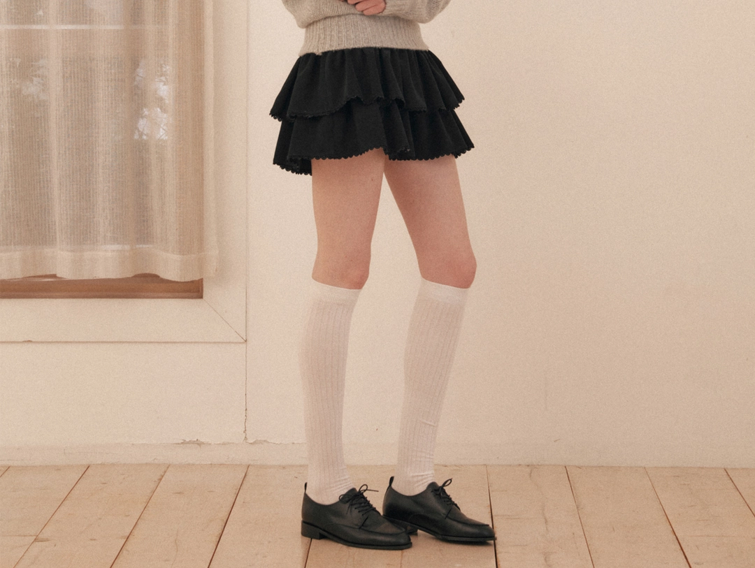플로움 Suede Cancan Mini Skirt 상품 이미지 3