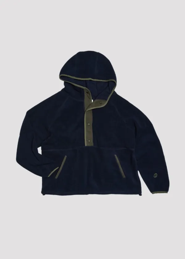 FLEECE ANORAK LOVE NAVY