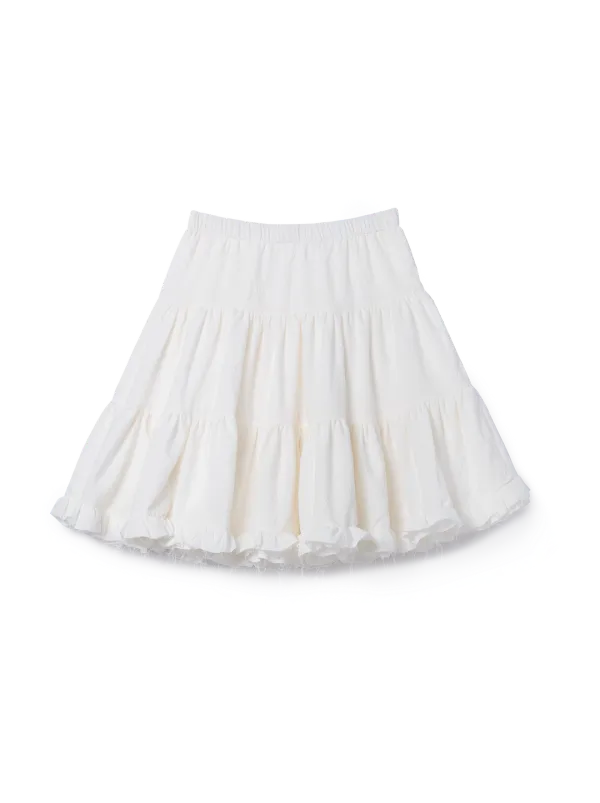 FLORAL BALLERINA SKIRT (WHITE)