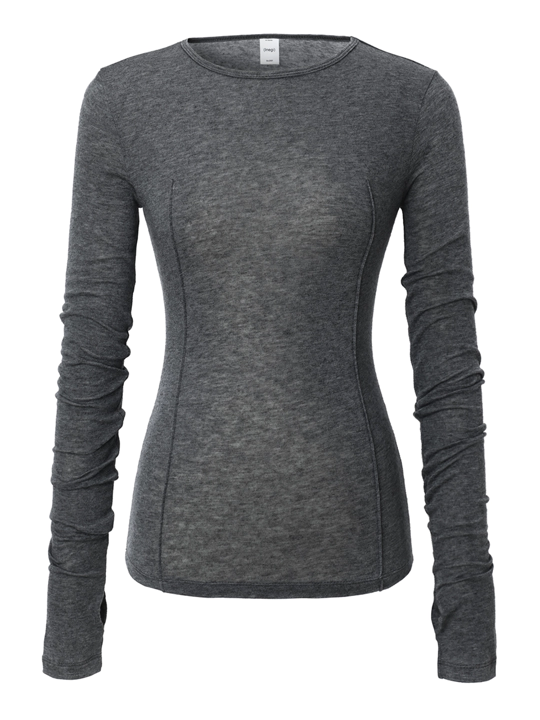 이네기 [3rd Reorder] Pintuck Warmer Long Sleeve (grey) 상품 이미지 2