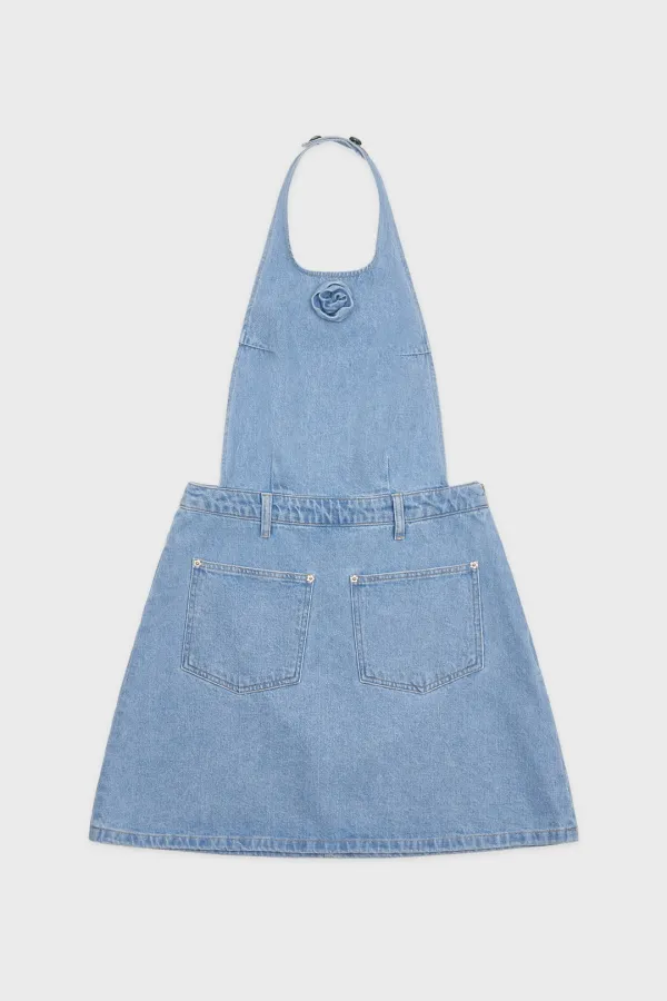 Flower Halter One-Piece (Blue)