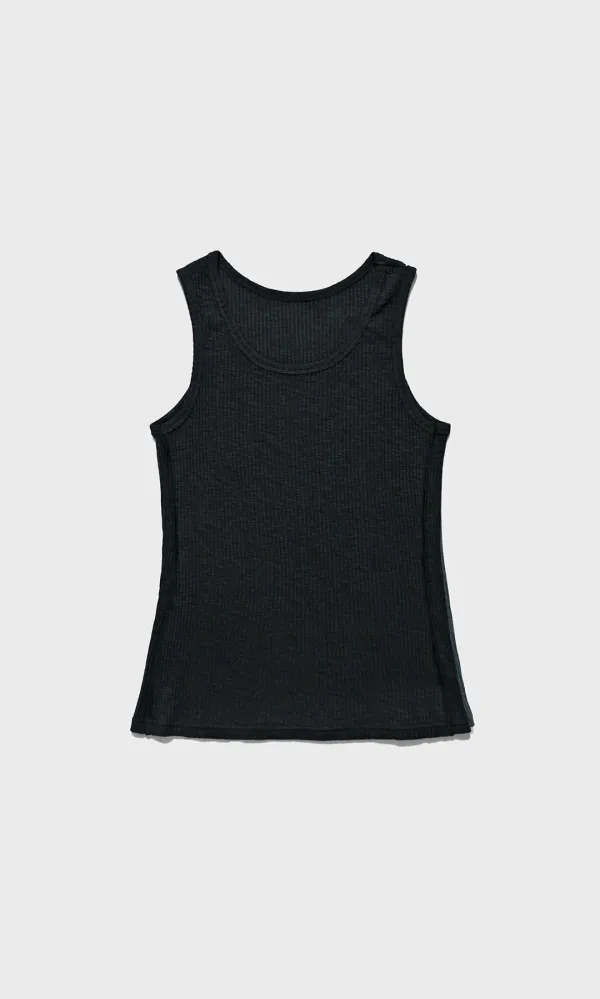 Bodice Sleeveless Top_Black