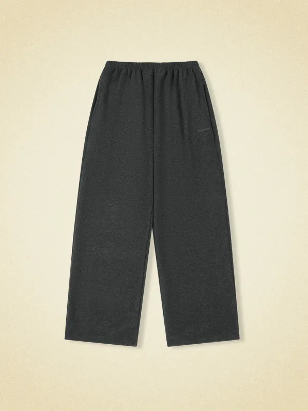 fleece pants - charcoal