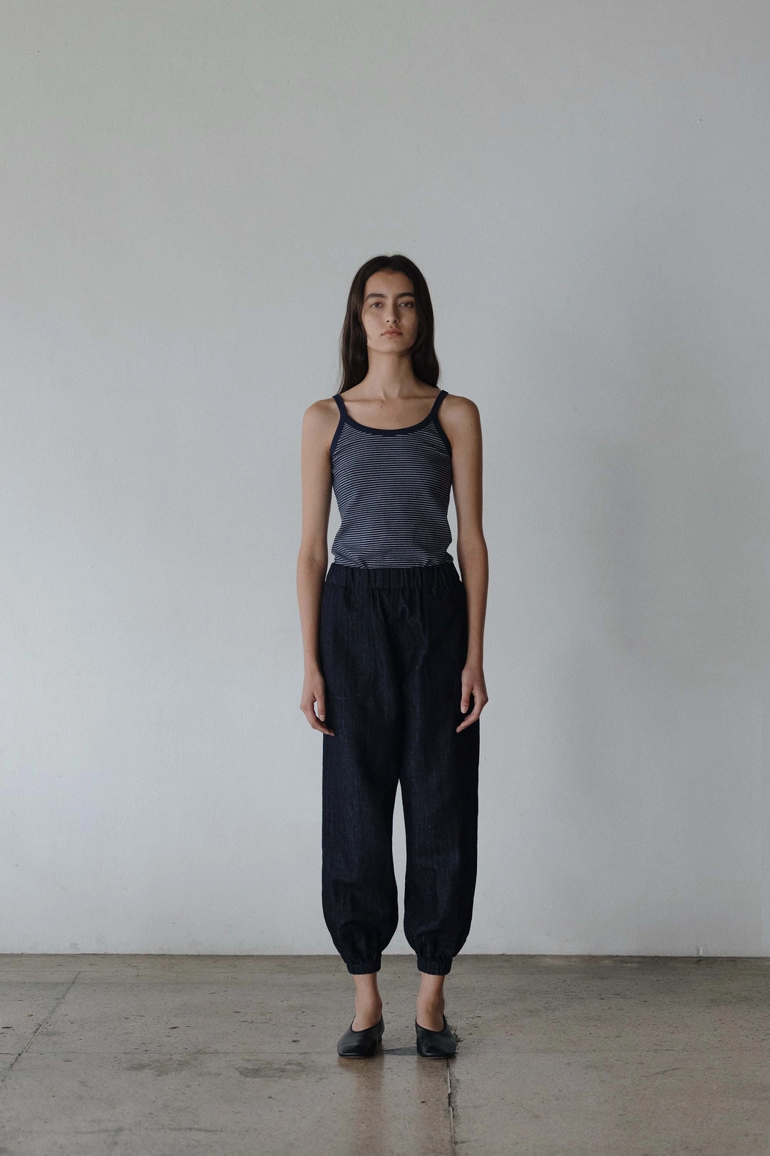 낫띵리튼 8TH / Stripe sleeveless top (Deep navy) 상품 이미지 2
