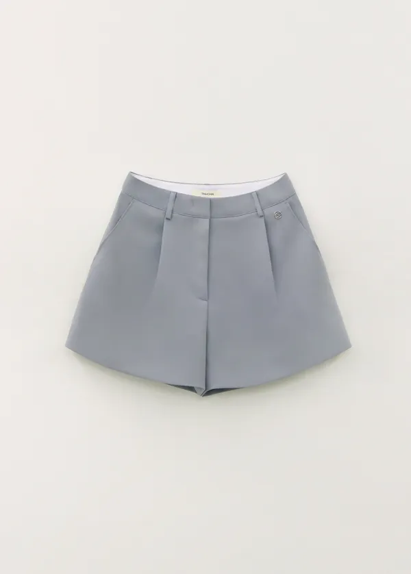 26SS 메종 원턱 쇼츠 -  Gray blue