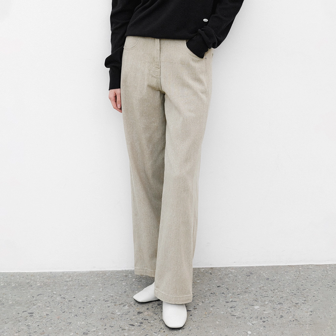 아뜰리에 나인 (PT-5731)ESSENTIAL PIGMENT WARM COTTON PANTS 상품 이미지 2