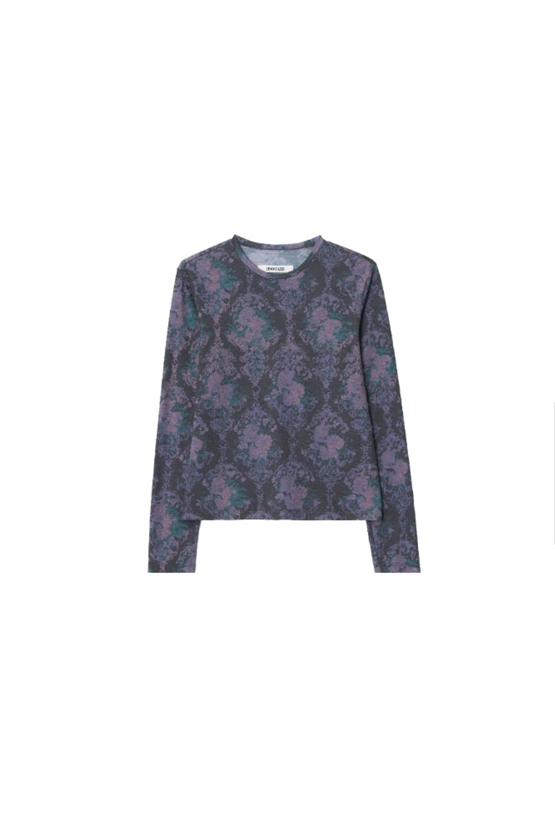 지수리 Flower print t-shirts - Dark grey 상품 이미지 1