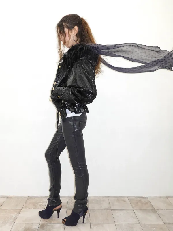 Dalmatian Scarf Charcoal