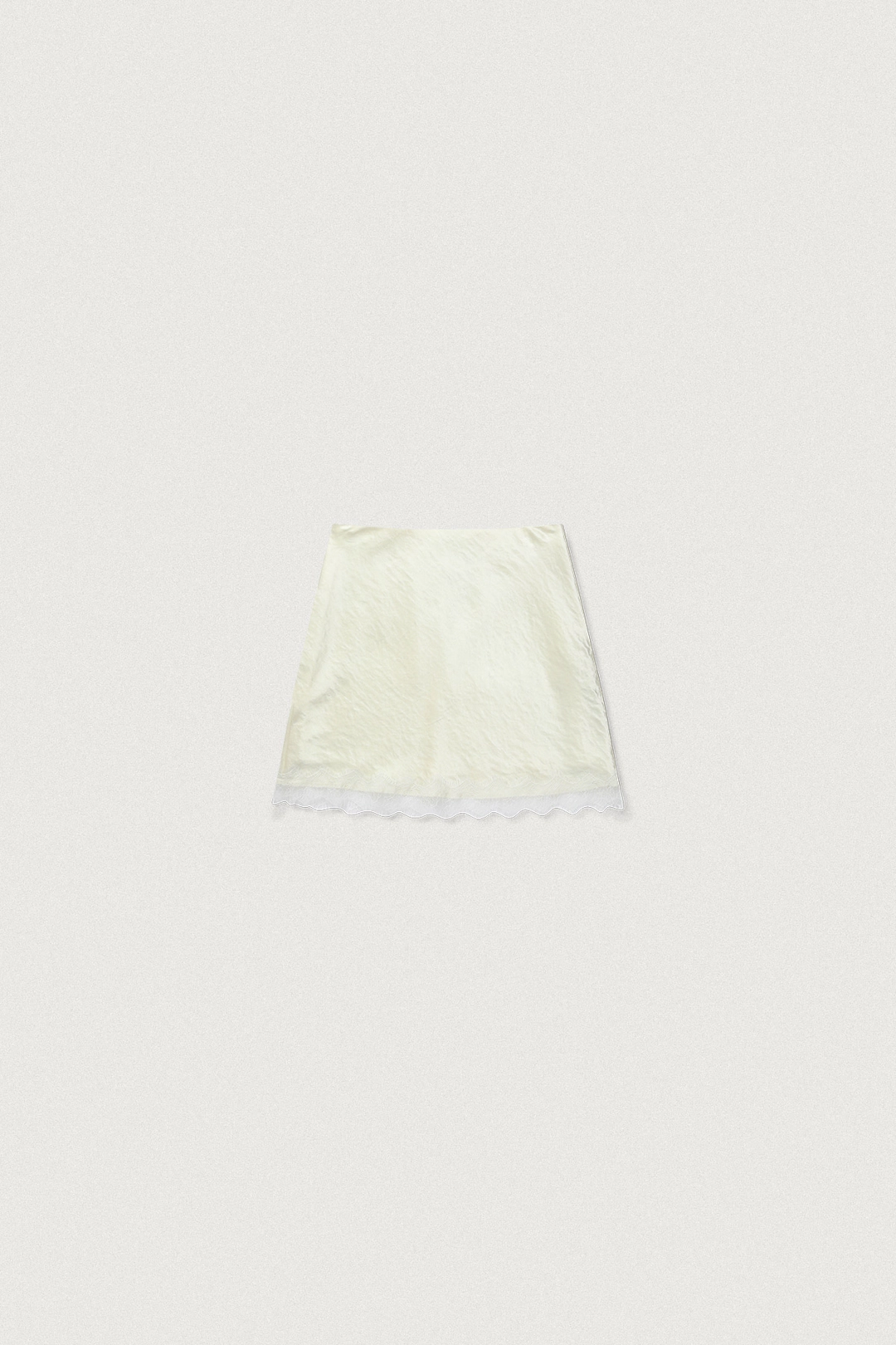 샤드라마 SAND SATIN LACE SKIRT [CREAM] 상품 이미지 1