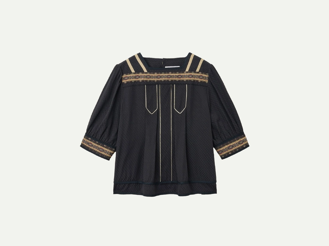 비아플레인 Via Lydia puff blouse (Black) - viaplain 상품 이미지 1
