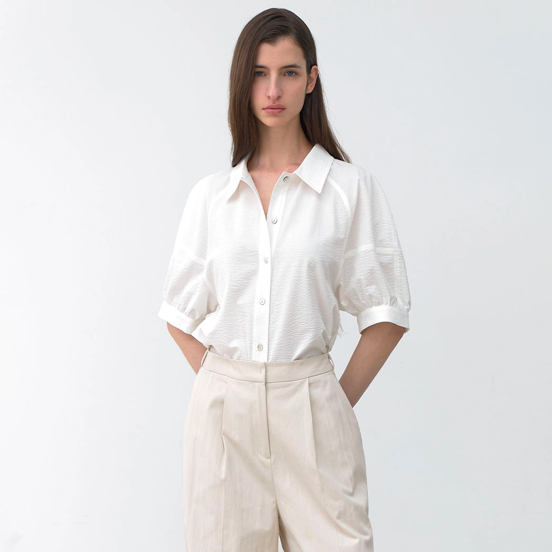아뜰리에 나인 (BL-4342)RAGLAN PUFF WRINKLE BLOUSE 상품 이미지 2