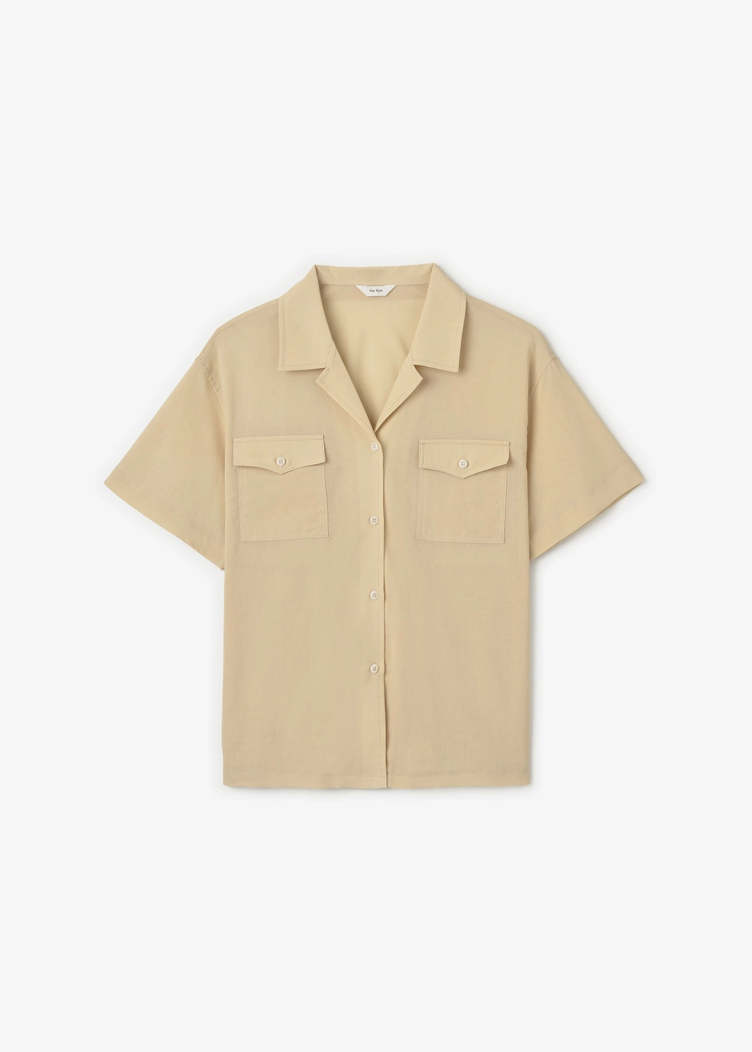 더라이 Pocket Half Sleeve Shirt(Beige) 상품 이미지 1