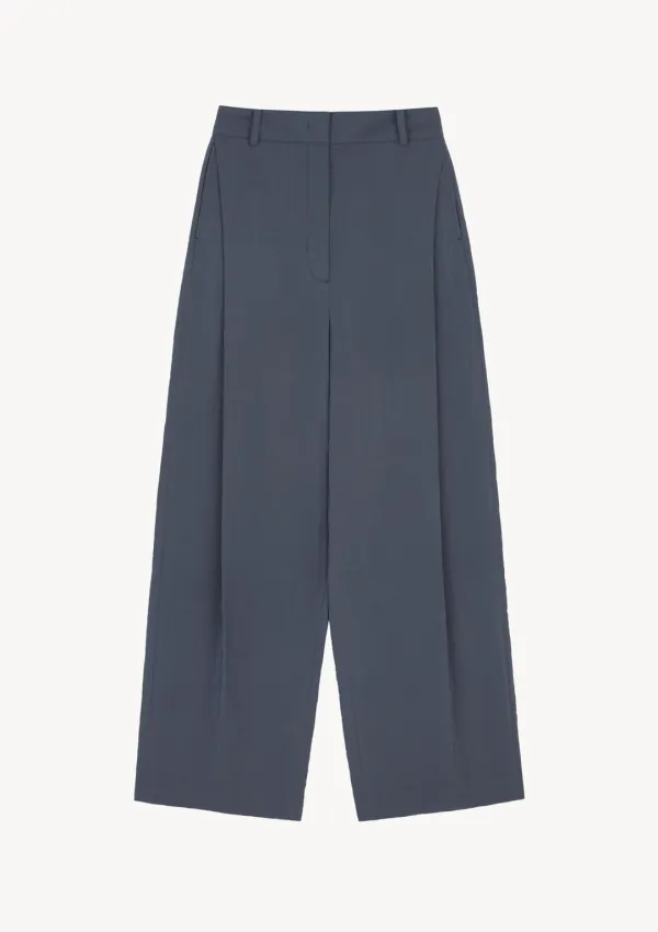 Brume Pintuck Pants in Misty Navy