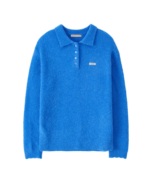 Rowan Collar Knit-Blue