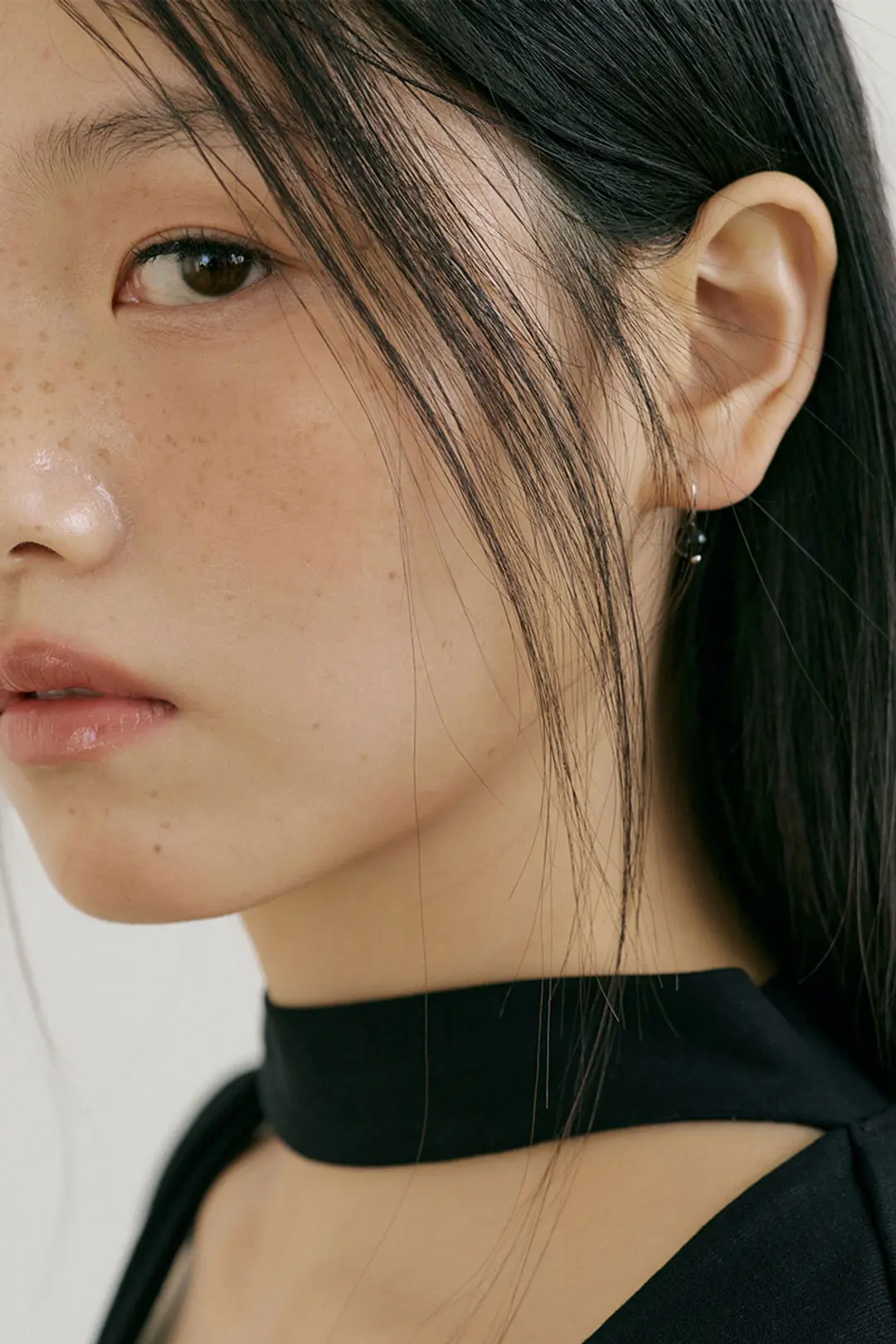 루시르주 Onyx Hook Earring (black) 상품 이미지 1