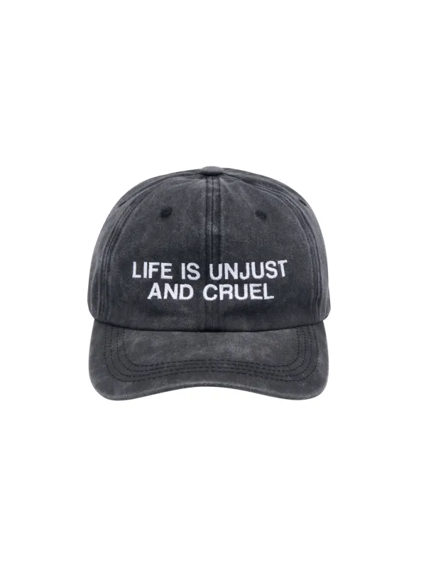 LETTERING BALL CAP, GRAY