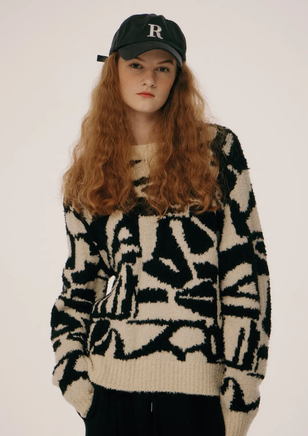 오픈도어 Like Pattern Knit Black 상품 이미지 3