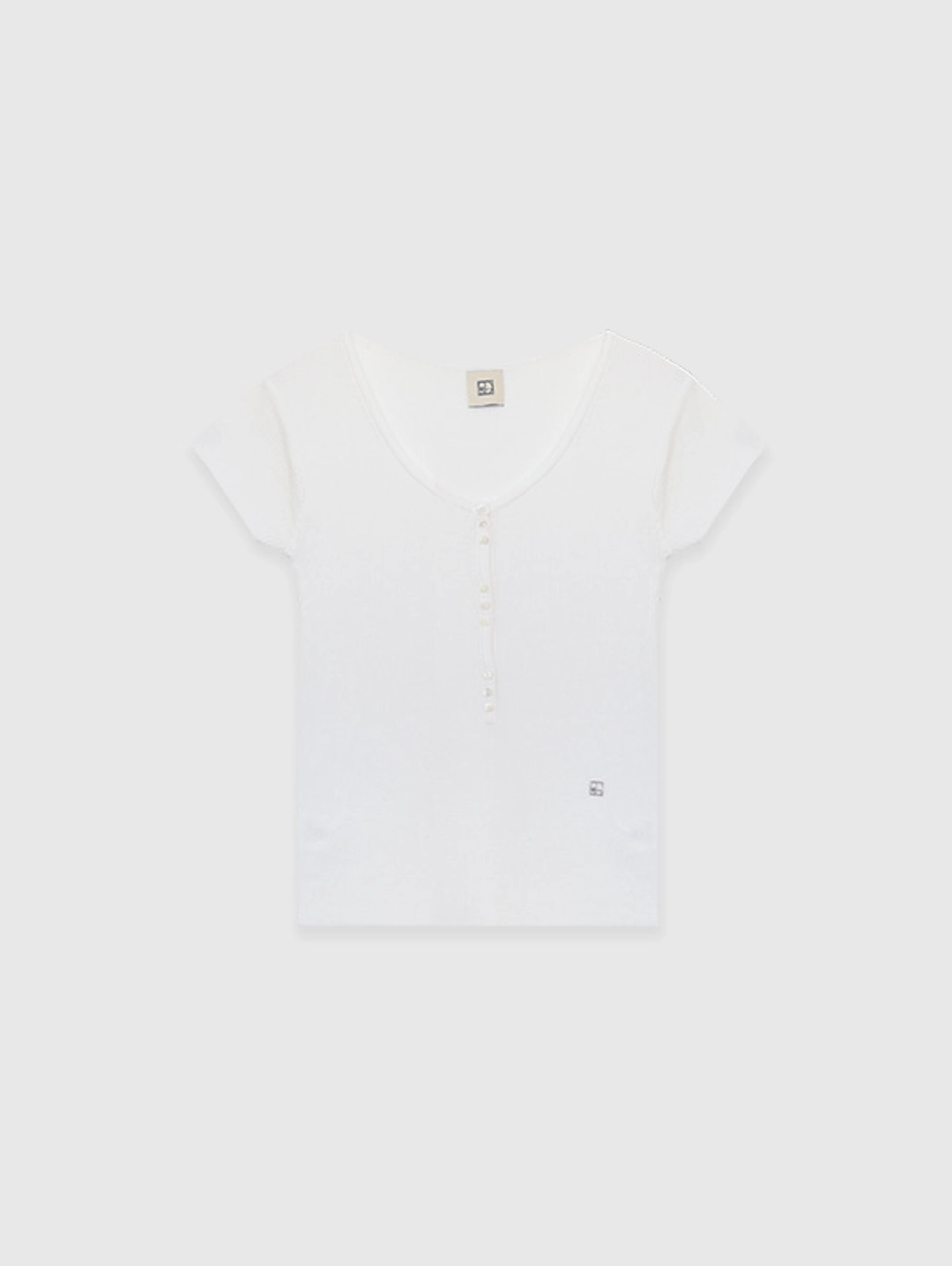 오디에스 [2nd 재입고] Limited Henley Neck Knit (White) 상품 이미지 3
